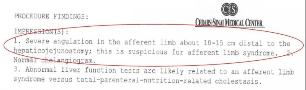 Bilchik Procedure Findings